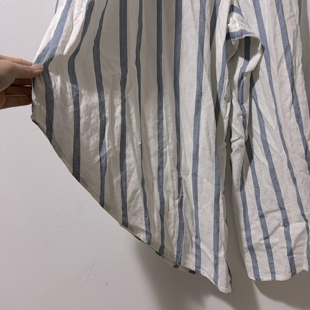 MSK | Blue and White Stripe Jumpsuit - Picture 4 of 7